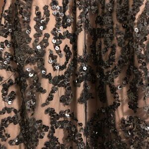 Adrianna Papell Black Beaded Gown